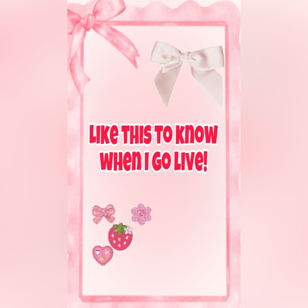 WHEN I GO LIVE, DON’T MISS OUT!